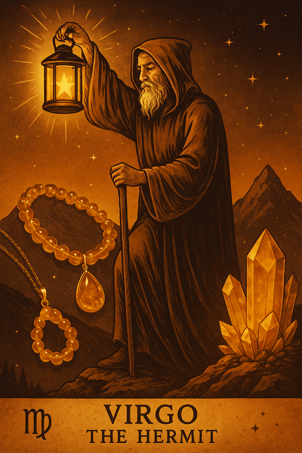 The Hermit's Light of Virgo: Healing the Inner Self in Citrine and finding One's own Peace