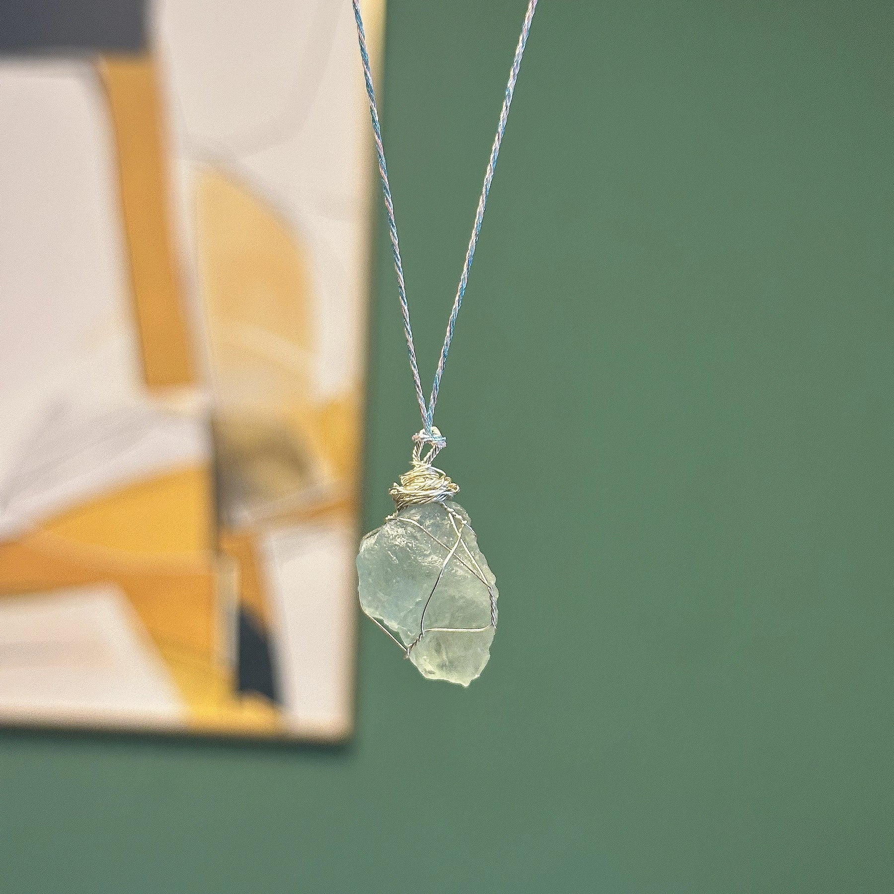 Verdant Heart Quartz Necklace | Emotional Healing Jewelry for Tarot Practitioners & Energy Workers