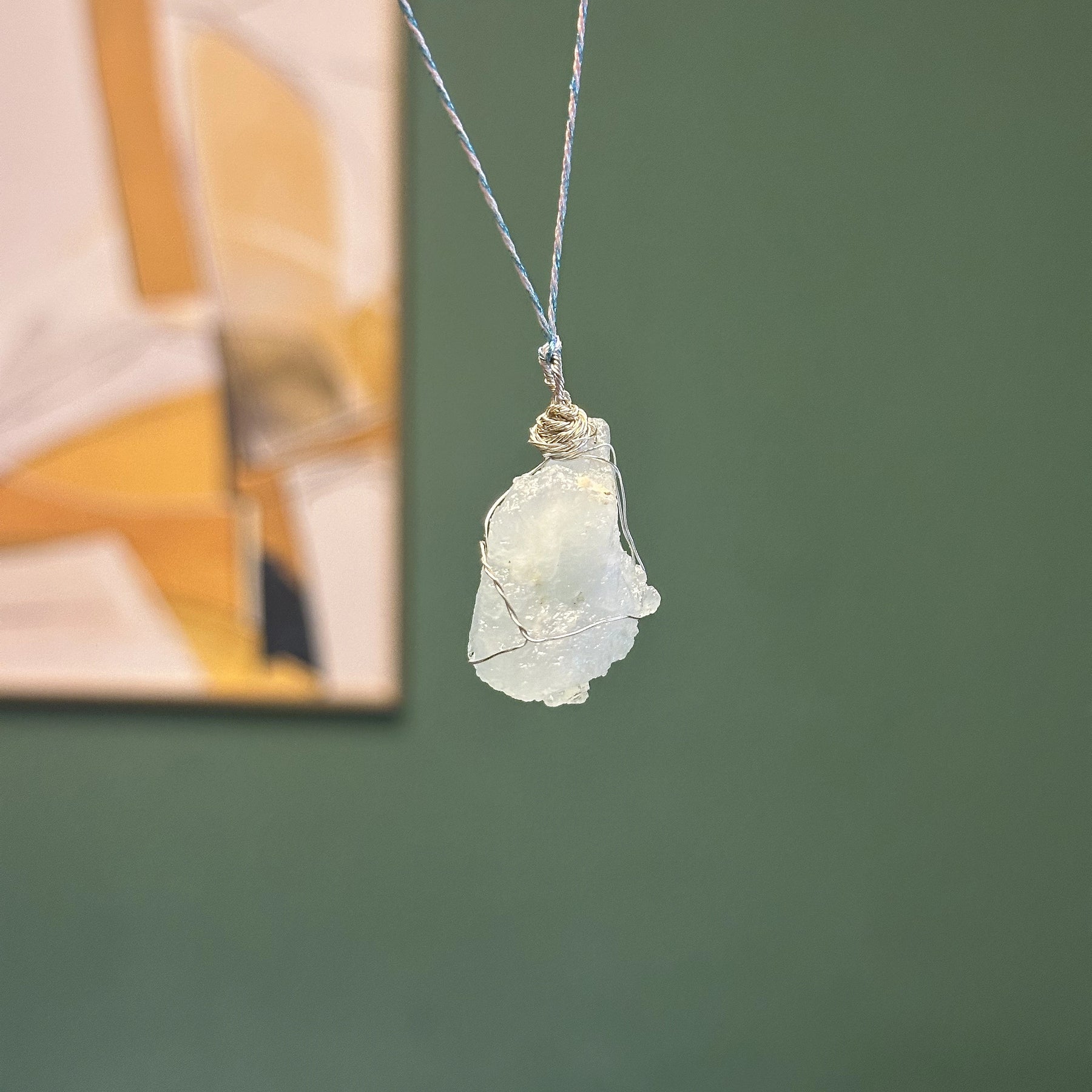 Aquamarine Clarity Necklace | Throat Chakra Jewelry for Tarot Readers & Empaths
