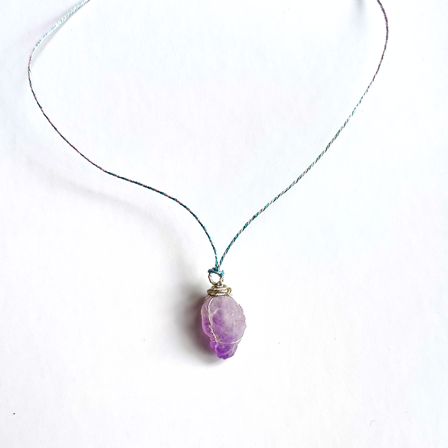 Amethyst Intuition Pendant | Third Eye Chakra Necklace for Tarot Readers & Energy Healing
