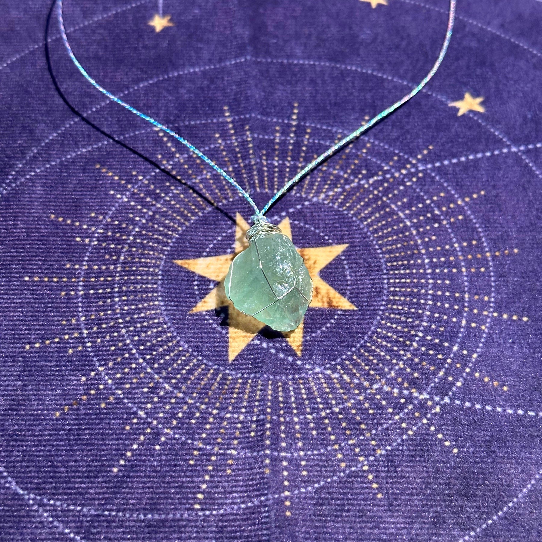 Verdant Heart Quartz Necklace | Emotional Healing Jewelry for Tarot Practitioners & Energy Workers