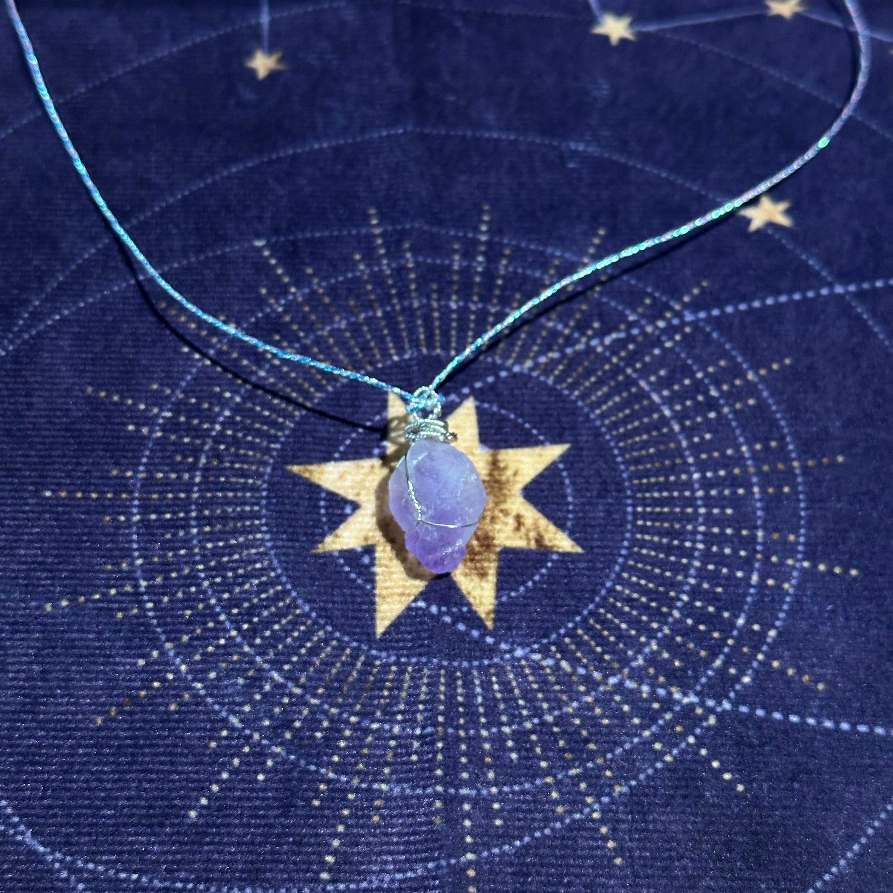 Amethyst Intuition Pendant | Third Eye Chakra Necklace for Tarot Readers & Energy Healing
