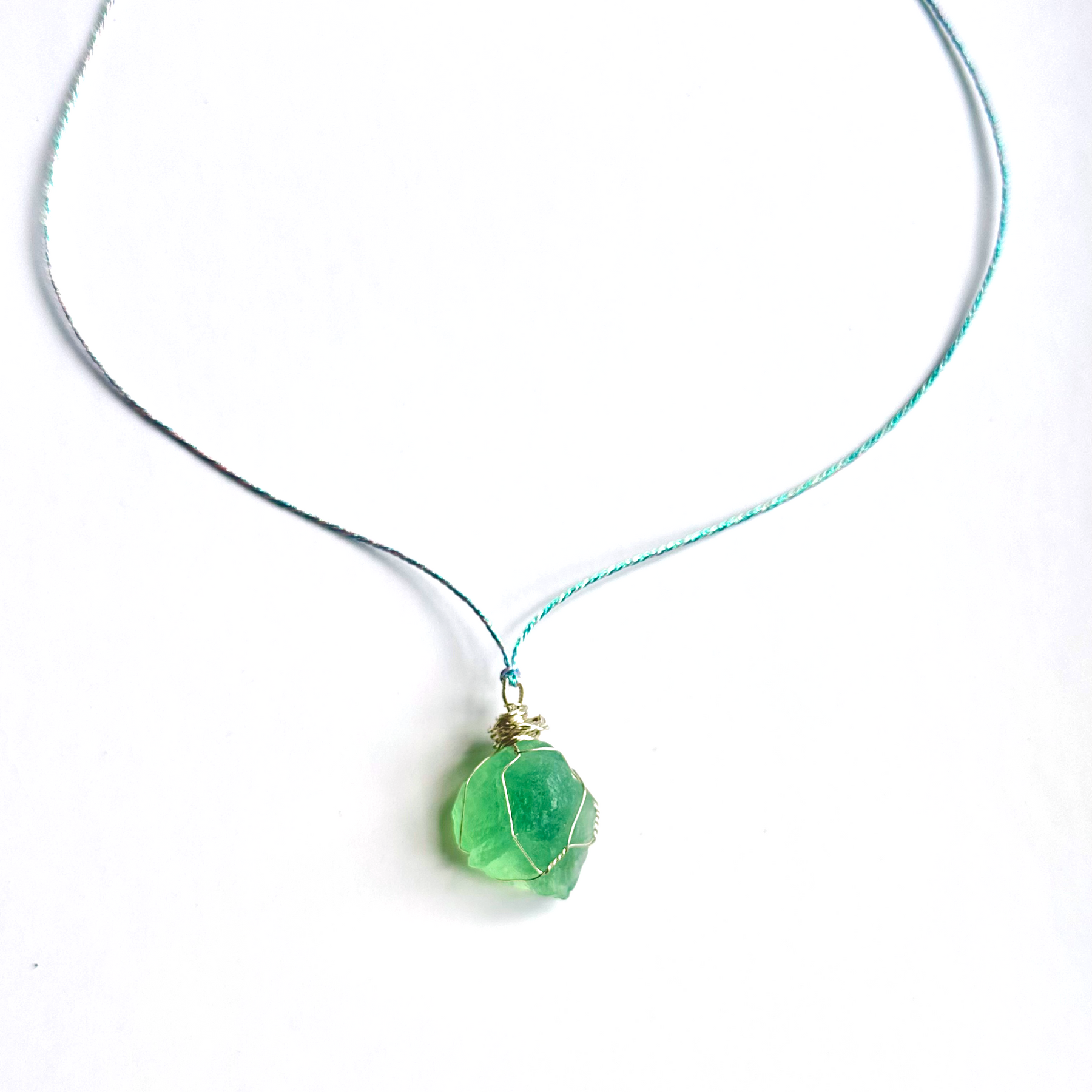 Verdant Heart Quartz Necklace | Emotional Healing Jewelry for Tarot Practitioners & Energy Workers