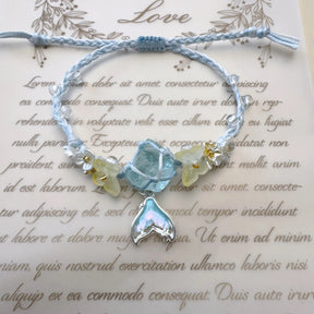 Weave handcrafted natural crystal bracelets