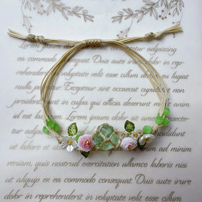 Weave handcrafted natural crystal bracelets