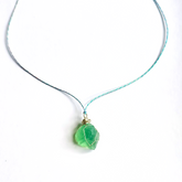 Verdant Heart Quartz Necklace | Emotional Healing Jewelry for Tarot Practitioners & Energy Workers