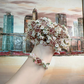 Weave handcrafted natural crystal bracelets